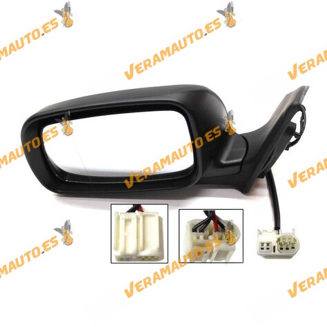 Espejo Retrovisor Toyota Avensis (T25) 2003 a 2007, Izquierdo Electrico Termico e Imprimado OEM 8790605140 Modelo Pequeño