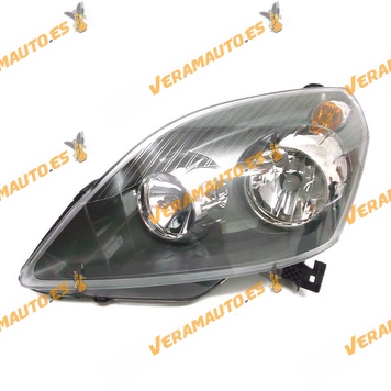 Faro Opel Zafira 2005 Al 2008 H7-H1 Con Motor Fondo Negro Izquierdo