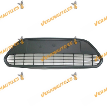 Front Bumper Central Grille Ford Focus from 2007 to 2011 Black