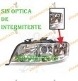 Faro Delantero Audi A6 Lamparas H7 Y H1 Izquierdo Modelo 1997 Al 2001 Sin Optica Para Lampara Intermitente