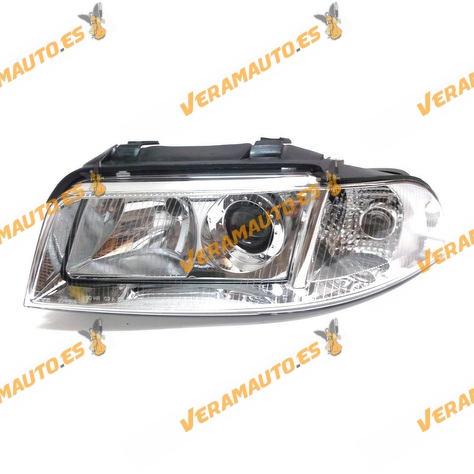 Faro Audi A4 Del 1999 Al 2000 Lamparas H7 Y H7 Delantero Izquierdo Regulacion Electrica Similar 8d0941029ak