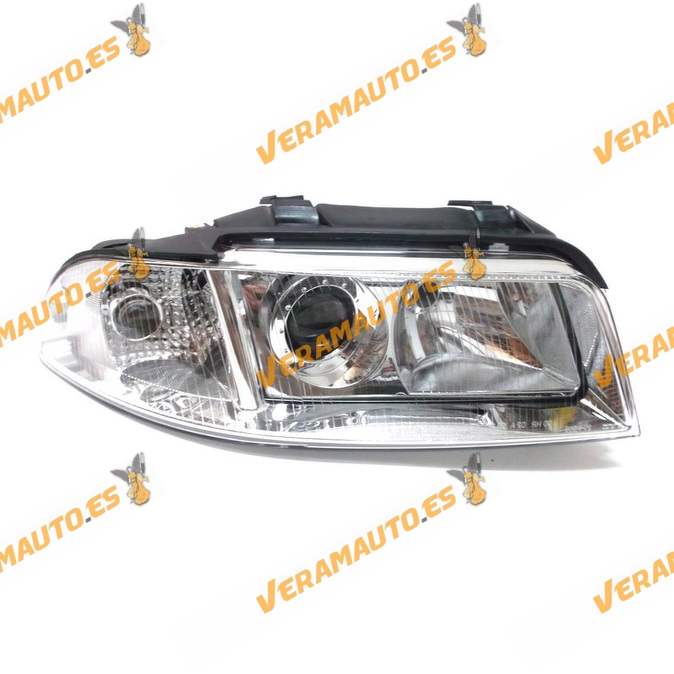 Faro Audi A4 Del 1999 Al 2000 Lamparas H7 Y H7 Delantero Derecho Regulacion Electrica Similar 8d0941030ak