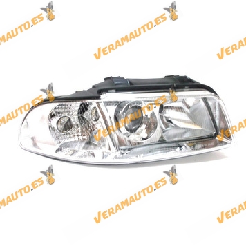 Faro Audi A4 Del 1999 Al 2000 Lamparas H7 Y H7 Delantero Derecho Regulacion Electrica Similar 8d0941030ak