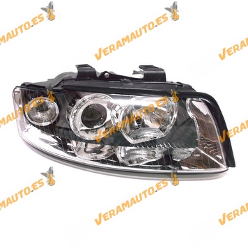 faro audi a4 del 2001 al 2004 lamparas h7 y h7 delantero regulacion electrica derecho