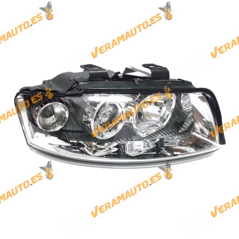 faro audi a4 del 2001 al 2004 lamparas h7 y h7 delantero regulacion electrica derecho