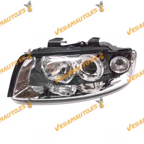 faro audi a4 del 2001 al 2004 lamparas h7 y h7 delantero regulacion electrica izquierda