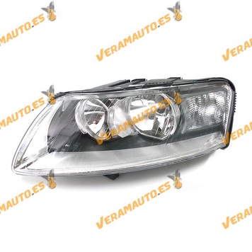 Faro Audi A6 De 2004 A 2008 Delantero Lamparas H7 y H1 Izquierdo Similar a 4F0941004A