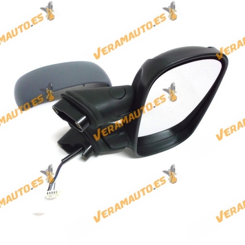 Rear View Mirror Fiat Doblo from 2001 to 2009 with Mechanical Control Thermic Printed Right OEM 735296227