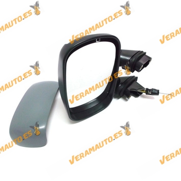 Rear View Mirror Fiat Doblo from 2001 to 2009 with Mechanical Control Thermic Printed Left OEM 735296225