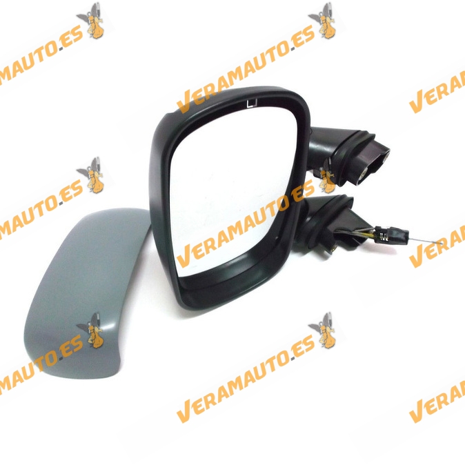Espejo Retrovisor Fiat Doblo Del 2001 Al 2009 Con Mando Mecanico Imprimado Izquierdo OEM 735296225 735296233