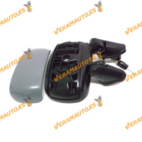 Espejo Retrovisor Fiat Doblo Del 2001 Al 2009 Con Mando Mecanico Imprimado Izquierdo OEM 735296225 735296233