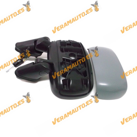 Espejo Retrovisor Fiat Doblo Del 2001 Al 2009 Con Mando Mecanico Imprimado Derecho OEM Similar 735296225