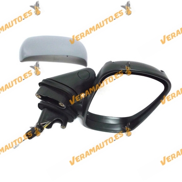 Espejo Retrovisor Fiat Doblo Del 2001 Al 2009 Con Mando Mecanico Imprimado Derecho OEM Similar 735296225