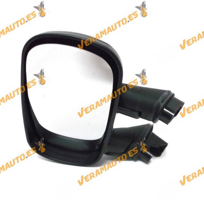 Espejo Retrovisor Fiat Doblo Del 2001 Al 2009 Sin Mando Manual Negro Izquierdo OEM Similar 735296226 735325157