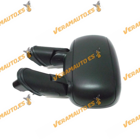 Espejo Retrovisor Fiat Doblo Del 2001 Al 2009 Sin Mando Manual Negro Izquierdo OEM Similar 735296226 735325157