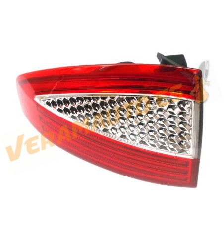 Piloto Ford Mondeo de 2007 Al 2011 Trasero 5 Puertas Izquierdo Exterior Blanco Rojo Sin Portalamparas OEM Similar 1523738