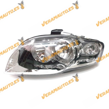 Faro Audi A4 2004 Al 2008 Lamparas H7 Y H7 Modelo Piloto Blanco Delantero Lado Izquierdo