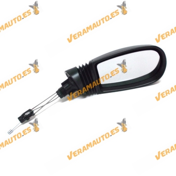 Espejo Retrovisor Fiat Punto 1999 Al 2005 Con Mando Mecanico Negro Derecho
