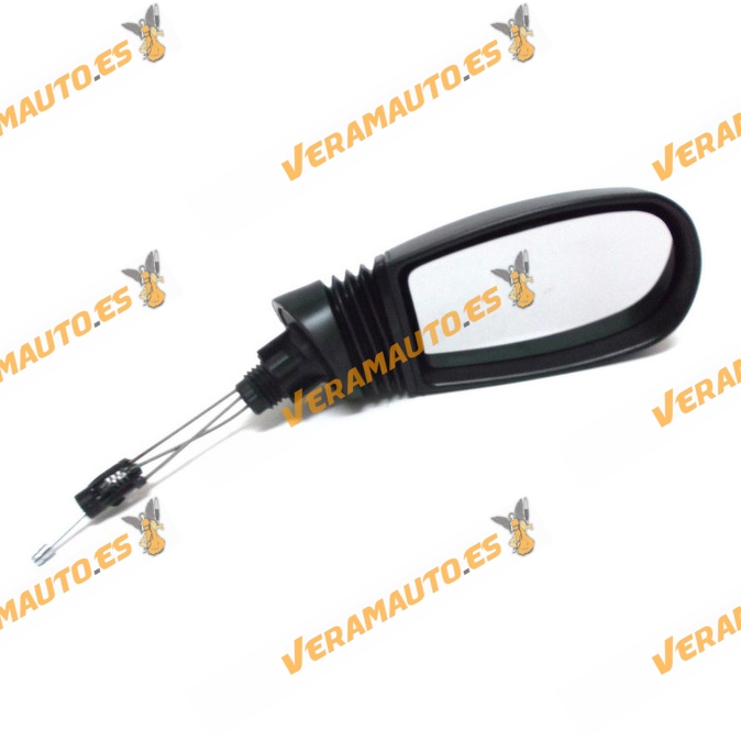 Espejo Retrovisor Fiat Punto 1999 Al 2005 Con Mando Mecanico Negro Derecho