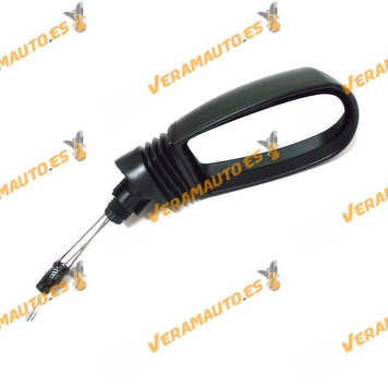 Espejo Retrovisor Fiat Punto 1999 Al 2005 Con Mando Mecanico Negro Derecho