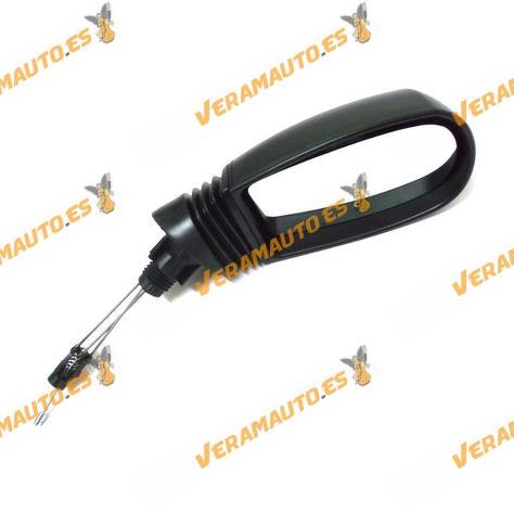 Espejo Retrovisor Fiat Punto 1999 Al 2005 Con Mando Mecanico Negro Derecho