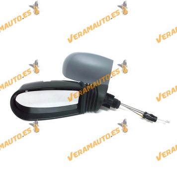 Espejo Retrovisor Fiat Punto 1999 Al 2005 Con Mando Mecanico Imprimado Izquierdo