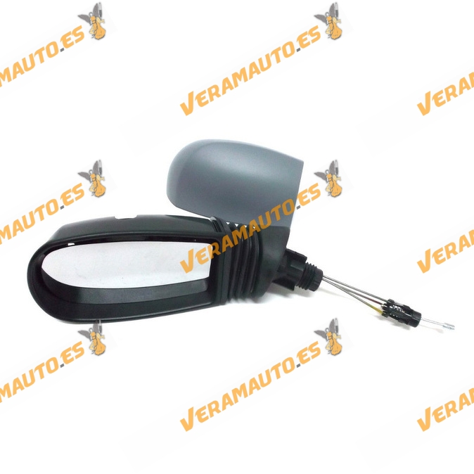 Espejo Retrovisor Fiat Punto 1999 Al 2005 Con Mando Mecanico Imprimado Izquierdo