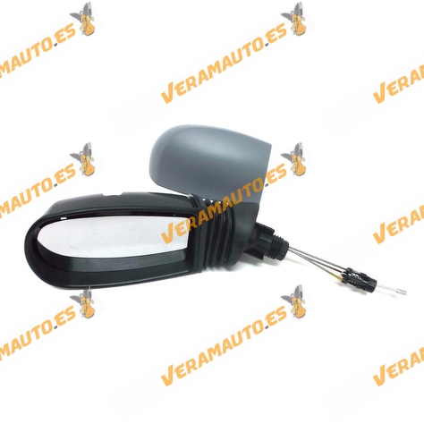 Espejo Retrovisor Fiat Punto 1999 Al 2005 Con Mando Mecanico Imprimado Izquierdo