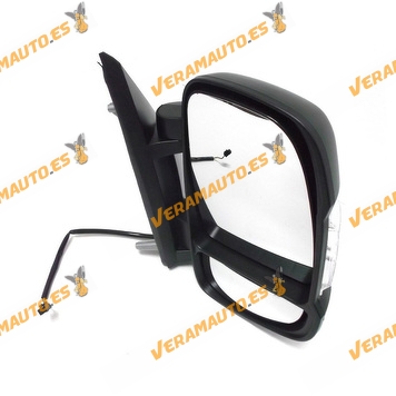 Rear view Mirror Citroen Jumper Fiat Ducato Peugeot Boxer from 2006 to 2017 Right Manual Adjustment with Turn Signal Light
