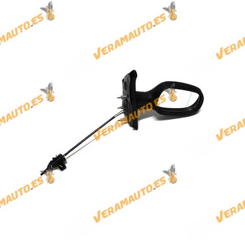 Espejo Retrovisor Renault Megane Scenic 1996 al 2003 Mecanico Negro Derecho Similar OEM 7700415436 7700834190