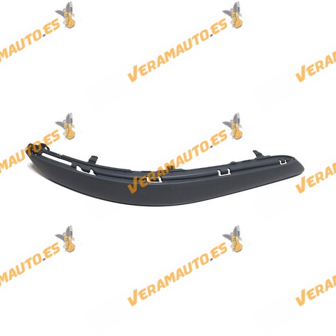 Moldura Volkswagen Touran de 2007 a 2010 derecha con huecos para perfil cromado imprimada similar a 1T0807244