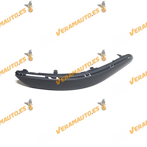 Moldura Volkswagen Touran de 2007 a 2010 derecha con huecos para perfil cromado imprimada similar a 1T0807244