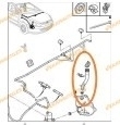 Tubo de llenado de depósito  líquido limpiaparabrisas de Peugeot 307