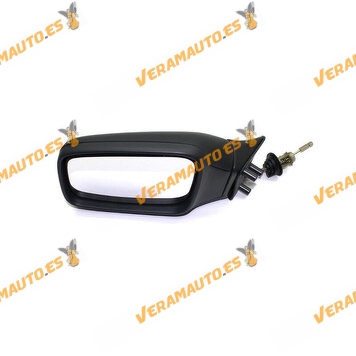 Espejo retrovisor Volvo 850, S70, V70, C70, V90, S90, Mando Mecanico, Negro, Lado izquierdo, similar a 3512036