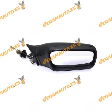 Espejo retrovisor Volvo 850, S70, V70, C70, V90, S90, Mando Mecanico, Negro, Lado Derecho, similar a 9133423
