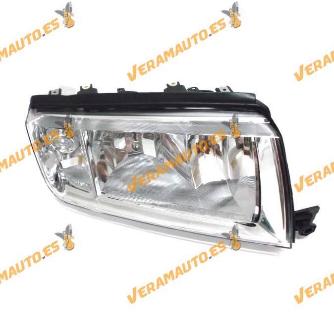 Faro Skoda Fabia 6Y de 2000 a 2007 derecho lampara H7 y H3 fondo cromado sin motor similar a 6Y1941016HM 6Y1941016C