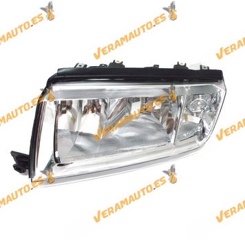 Faro Skoda Fabia 6Y de 2000 a 2007 izquierdo lampara H7 y H3 fondo cromado sin motor similar a 6Y1941015HM 6Y1941015C