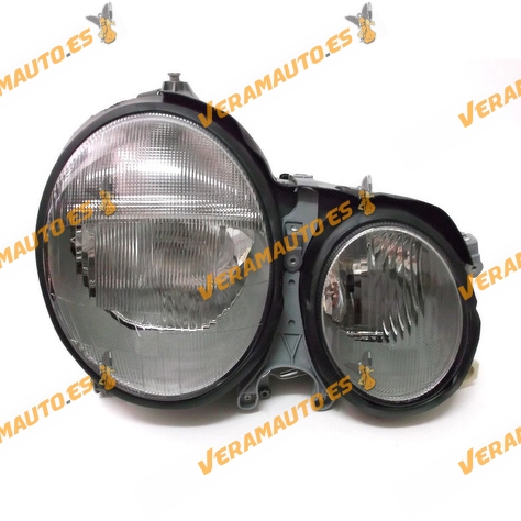 Faro Mercedes Clase E W210 Del 1999 Al 2002 Lamparas H7 Y H7 Regulacion Neumatica Bifaro Delantero Derecho