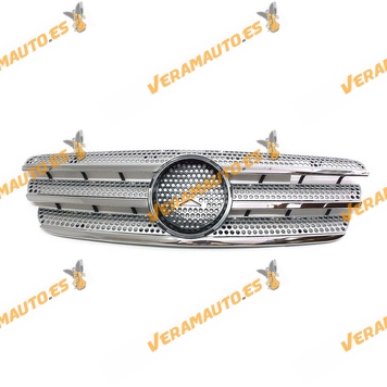 Front Grille Mercedes ML W163 from 1998 to 2005 Chromed without Anagram