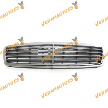 Front Grille Mercedes C W203 model Elegance from 2000 to 2004 Complete Grey Background