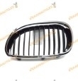 Rejilla de Frente BMW Serie 5 E60|E61 de 2003 a 2010 Izquierda | Borde Cromo | Interior Negro | OEM Similar a 51137027061