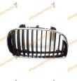 Rejilla de frente BMW Serie 1 E87 E81 de 2004 a 2007 delantera derecha cromada negra similar a 51137077130