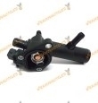 Thermostat housing complete Renault Nissan Dacia Suzuki 1.5 dCi type K9K 7 | 4 Pin Connector | OE 8200039885