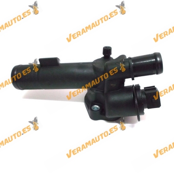 Carcasa Termostato completa Renault Nissan Dacia Suzuki 1.5 dCi tipo K9K 7 | Conector de 4 Pin | OE 8200039885