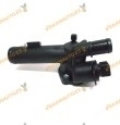 Thermostat housing complete Renault Nissan Dacia Suzuki 1.5 dCi type K9K 7 | 4 Pin Connector | OE 8200039885