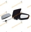 Espejo Retrovisor Ford Fiesta 2006 Al 2009 Con Mando Mecanico Imprimado Derecho