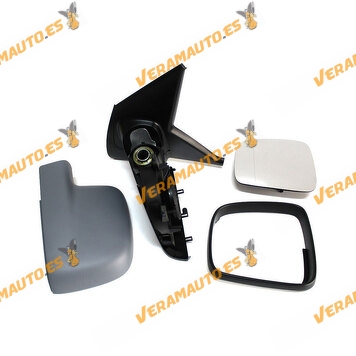 Espejo Retrovisor Volkswagen Transporter T5, Multivan De 2003 A 2010 Delantero Izquierdo Manual Imprimado