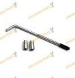 Llave extensible/telescópica 2 bocas reversibles 17-19-21-23mm