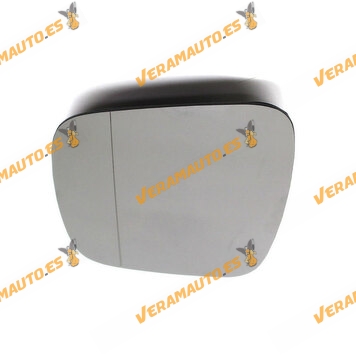 Cristal Espejo Retrovisor Citroen Nemo Fiat Fiorino y Qubo Peugeot Bipper y Bipper Tepee de 2008 en adelante izquierdo termico