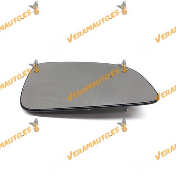 Rear view Mirror Glass Opel Astra H from 2004 to 2009 Front Right with Support Thermic Heatable Convex
